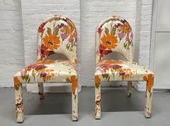 Mid Century Modern Floral Dining Chairs Set of 6 - 3336693