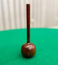 Mid Century Modern Flower Vase in Brazilian Hardwood - 3193837