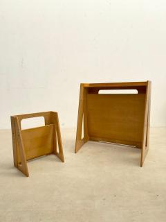 Mid Century Modern Foldable Wooden 6M Desk Chair Set - 2741747