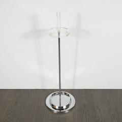 Mid Century Modern Four Piece Lucite and Chrome Fire Tool Set - 1579320
