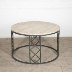 Mid Century Modern French Travertine Coffee Table - 3273271