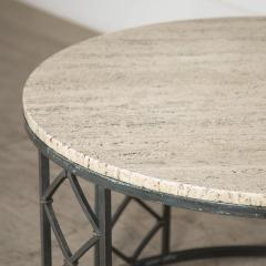 Mid Century Modern French Travertine Coffee Table - 3273278