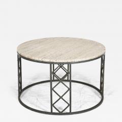 Mid Century Modern French Travertine Coffee Table - 3281519