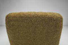 Mid Century Modern Fully Upholstered Lounge Chair and Ottoman Denmark 1950s - 2896388