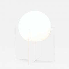 Mid Century Modern Geometric Lucite Globe Table Lamp - 3088491