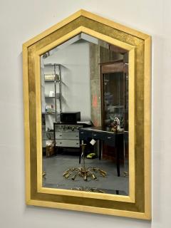 Mid Century Modern Giltwood Wall Console Pier Mirror Parchment Italian - 3041758