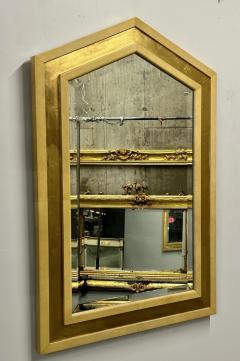 Mid Century Modern Giltwood Wall Console Pier Mirror Parchment Italian - 3041766