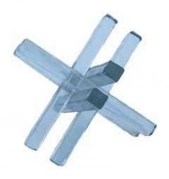 Mid Century Modern Glass Star Table Sculpture after Murano - 3627808