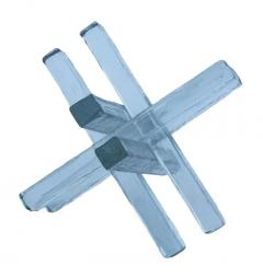 Mid Century Modern Glass Star Table Sculpture after Murano - 3627810