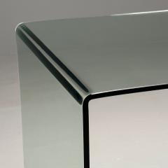Mid Century Modern Glass Waterfall Console Table American - 3706834
