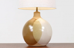 Mid Century Modern Glazed Ceramic Table Lamp - 2629919