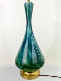 Mid Century Modern Green Malachite Table Lamp - 2867278