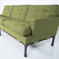 Mid Century Modern Green Modular Sofa Italy 1970s Orignal Upholstery - 3879420