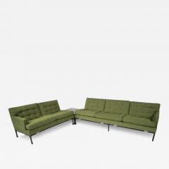 Mid Century Modern Green Modular Sofa Italy 1970s Orignal Upholstery - 3883890