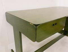 Mid Century Modern Green Wooden Desk Chair by Derk Jan de Vries - 2636313