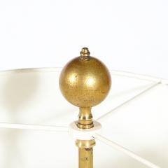 Mid Century Modern Hand Blown Murano Glass Table Lamp with 24kt Gold Flecks - 2704738