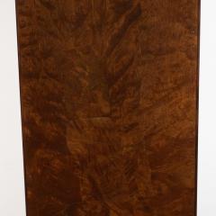 Mid Century Modern Handrubbed Bookmatched Burled Walnut Pedestal - 1560282