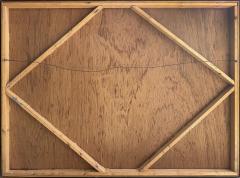 Mid Century Modern Hard Edge Modernist Color Block Painting - 4507547