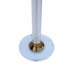 Mid Century Modern Hollywood Regency Lucite and Brass Tall Torchiere Floor Lamp - 4003376