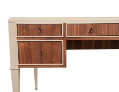 Mid Century Modern Inspired 2 Tone Walnut Writing Desk - 2725652