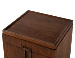 Mid Century Modern Inspired Walnut End Table Chest - 2536294