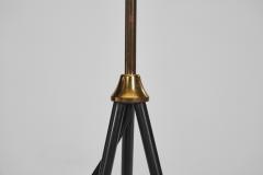 Mid Century Modern Iron and Brass Tripod Floor Lamp Europe 1950s - 3612643