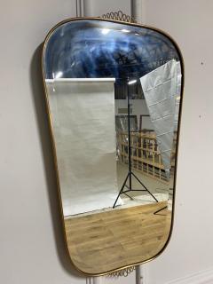 Mid Century Modern Italian Brass Mirror - 2631058