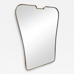 Mid Century Modern Italian Brass Mirror with Beveled Design - 2641440