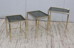 Mid Century Modern Italian Brass Nesting Tables - 769504