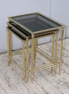 Mid Century Modern Italian Brass Nesting Tables - 769510