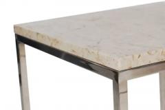 Mid Century Modern Italian Chrome and Marble End Tables - 2498533
