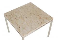 Mid Century Modern Italian Chrome and Marble End Tables - 2498534