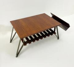 Mid Century Modern Italian Coffee Table with Magazine Rack - 2534734