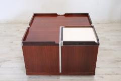 Mid Century Modern Italian Design Wooden Square Storage Coffee Table - 3785539