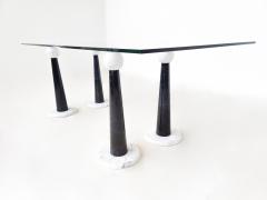 Mid Century Modern Italian Dining Table in Marble Glass - 3153489