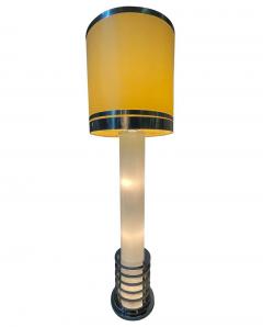 Mid Century Modern Italian Glass Floor Lamp in Art Deco Form - 2632161