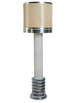 Mid Century Modern Italian Glass Floor Lamp in Art Deco Form - 2632164