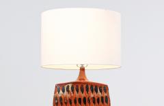 Mid Century Modern Italian Glazed Ceramic Table Lamp - 2919398