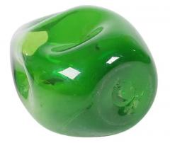 Mid Century Modern Italian Green Art Glass Vase by Empoli after Murano - 2498549