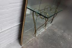 Mid Century Modern Italian Hallway Mirror with Console - 2432282