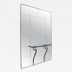 Mid Century Modern Italian Hallway Mirror with Console - 2436106