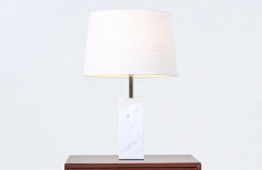 Mid Century Modern Italian Marble Table Lamp by Laurel - 2664399