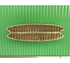 Mid Century Modern Italian Multi Color Six Drawer Chest Cabinet on Brass Legs - 4553010