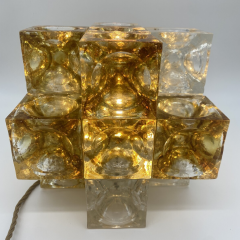 Mid Century Modern Italian Murano Glass Table Lamp by Albano Poli for Poliarte - 3756163