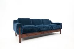 Mid Century Modern Italian Sofa in Blue Velvet - 2769519