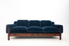 Mid Century Modern Italian Sofa in Blue Velvet - 2769520