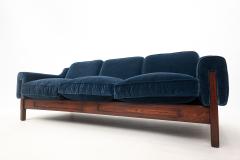 Mid Century Modern Italian Sofa in Blue Velvet - 2769522