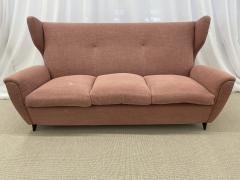 Mid Century Modern Italian Sofa in the Manner of Gio Ponti Italy 20th C  - 2925096