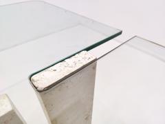 Mid Century Modern Italian Travertine Dining Table - 2507217