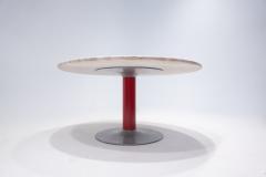 Mid Century Modern Italian Travertine Dining Table - 2895135